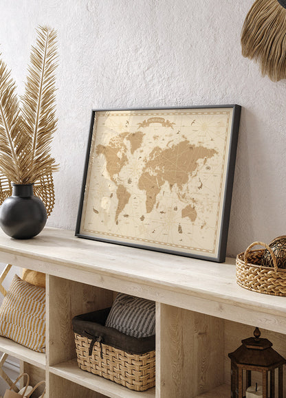 A Map of the World Poster
