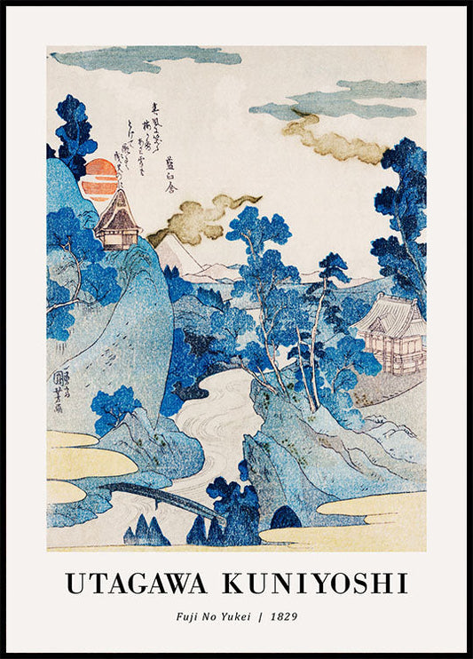 Fuji No Yukei By Utagawa Kuniyoshi Poster