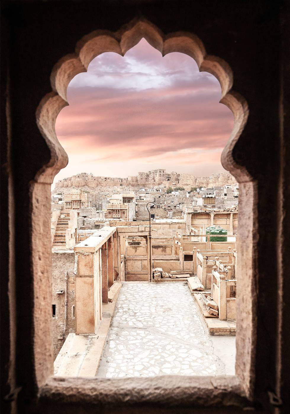 India Jaisalmer City & Fort At Sunset Plakat - Posterbox.no