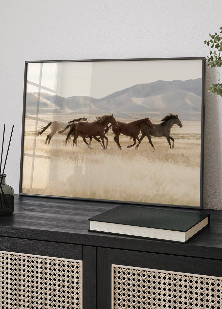 Wild Horses Running Plakat