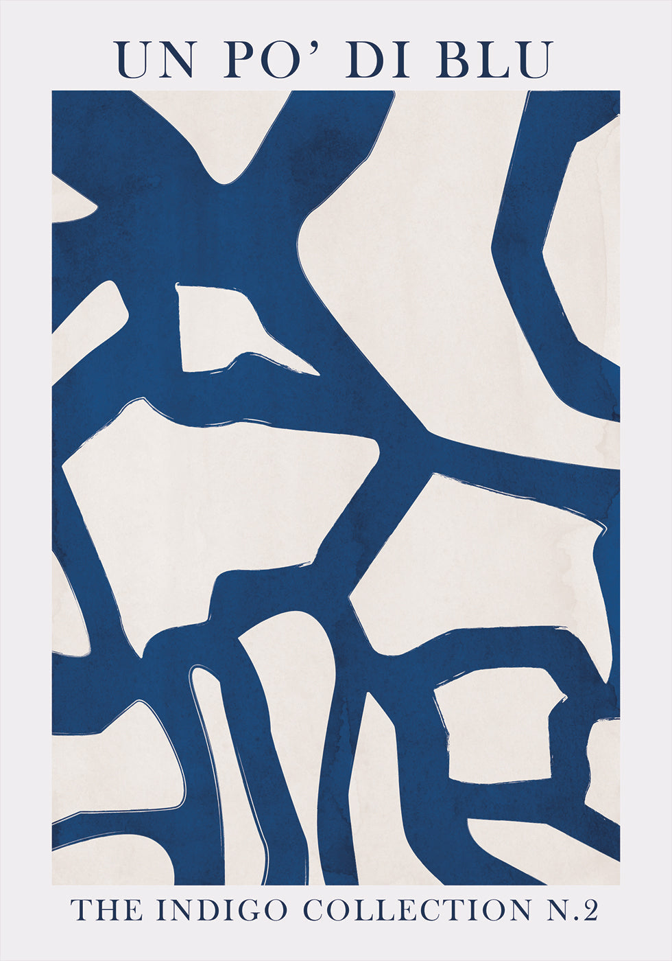 "Blue Abstract Design for Art Display Plakat"