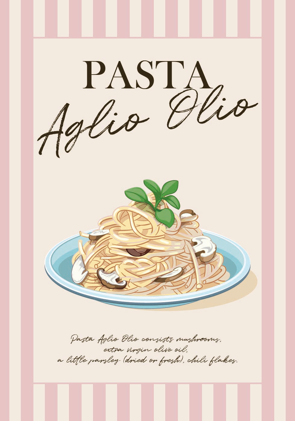 Pasta Aglio Olio Plakat