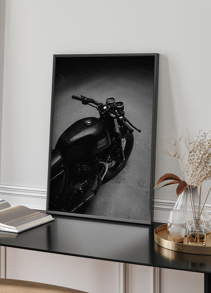 Black Motorcycle Plakat