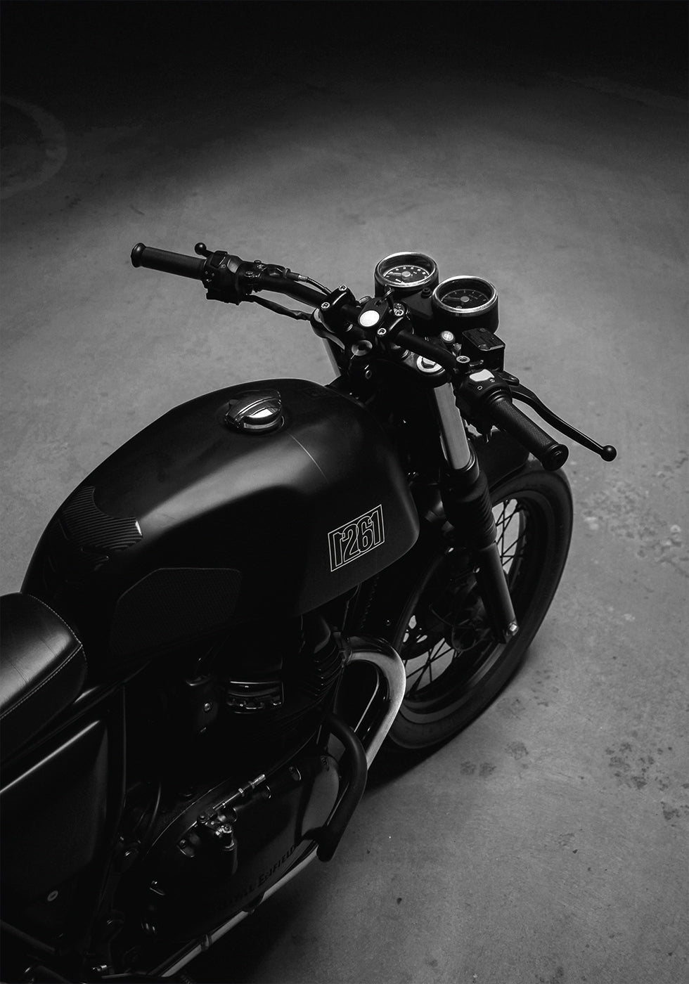 Black Motorcycle Plakat