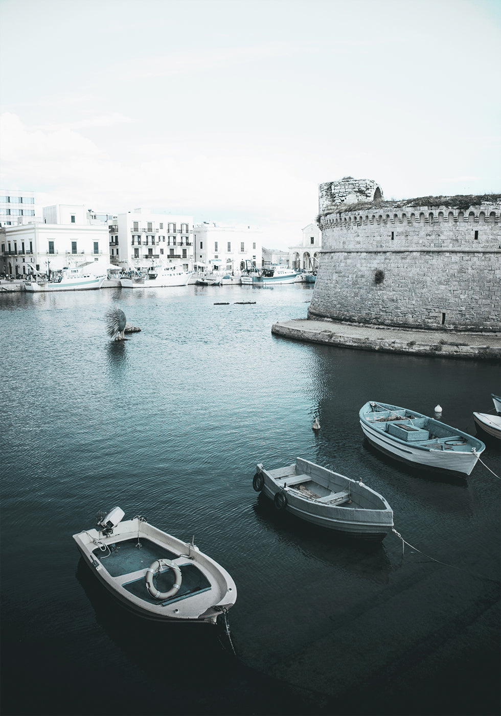 Boats With Views of Puglia Plakat