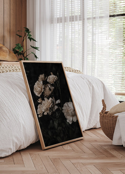 Dark White Roses Plakat