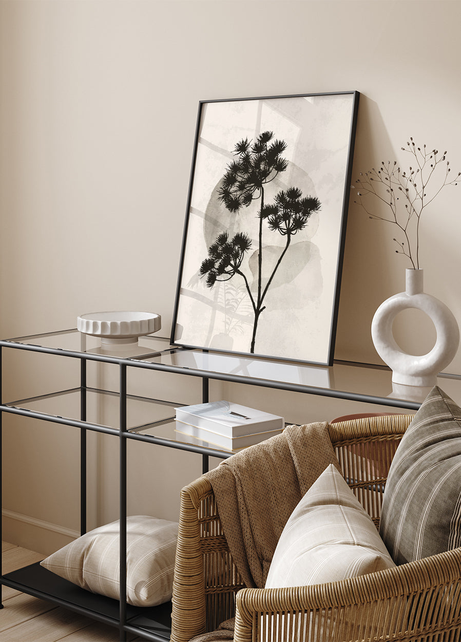 Dried Flower Silhouette Plakat