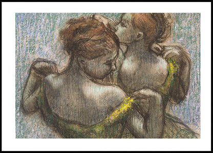 Two Dancers Half-length By Edgar Degas Plakat