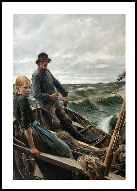 At Sea By Albert Edelfelt Plakat