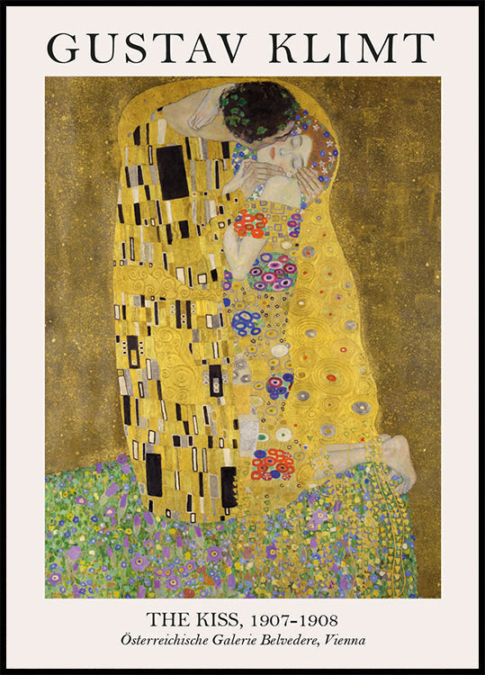 The Kiss By Gustav Klimt Plakat