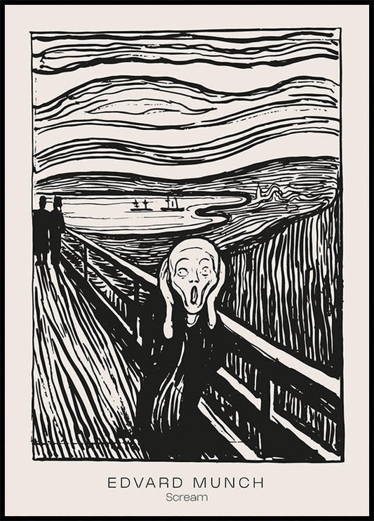 Edvard Munch Scream Plakat