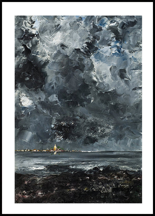 The Town By August Strindberg Plakat