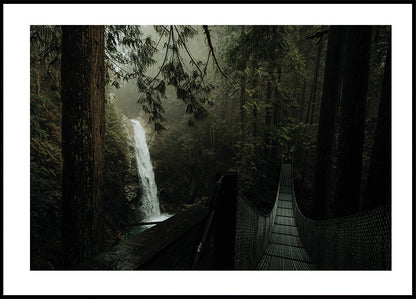 Waterfall in the Forest Plakat