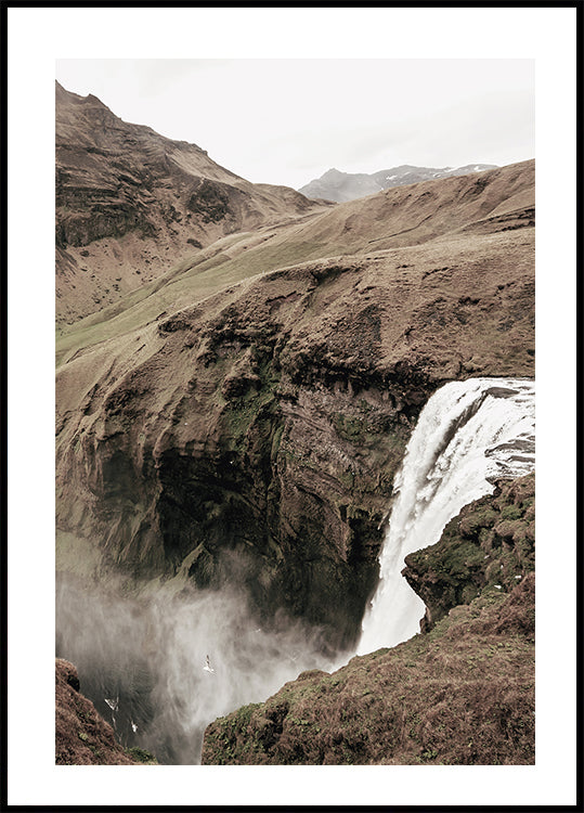 Skogafoss Waterfall Plakat