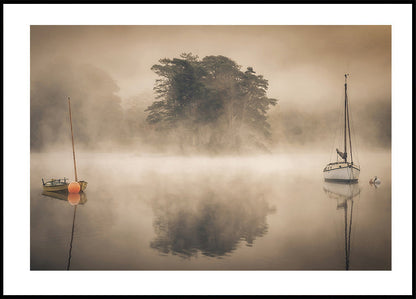 Two Boats In The Fog Plakat