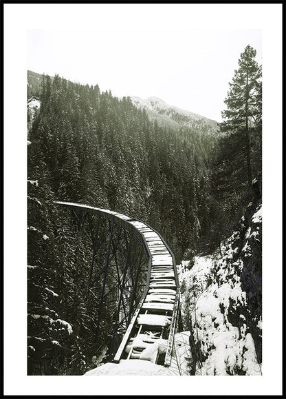 Winter Railroad Plakat