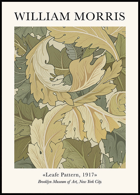 W. Morris & CO Leafe Pattern Plakat