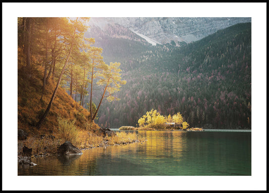 Morning View Of The Lake Plakat