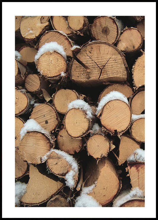 Wooden Logs Plakat