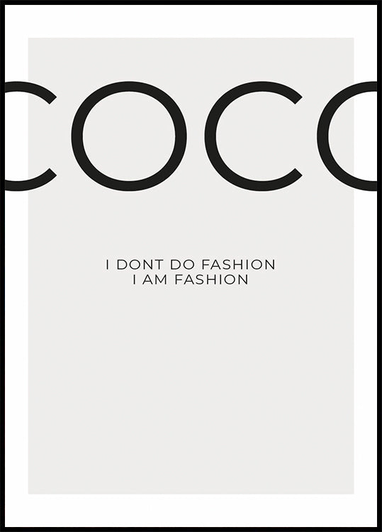 Coco's Fashion Statement Plakat