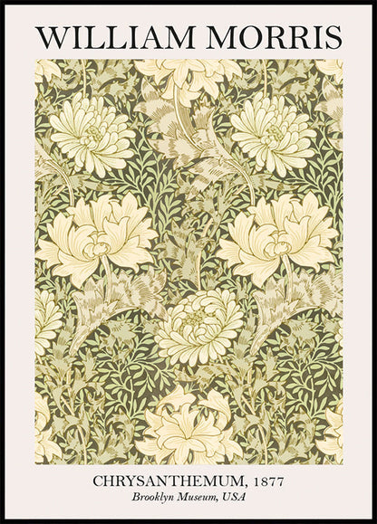 William Morris Chrysanthemum Plakat