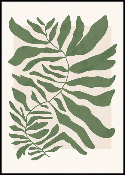 Green Botanical Design Plakat