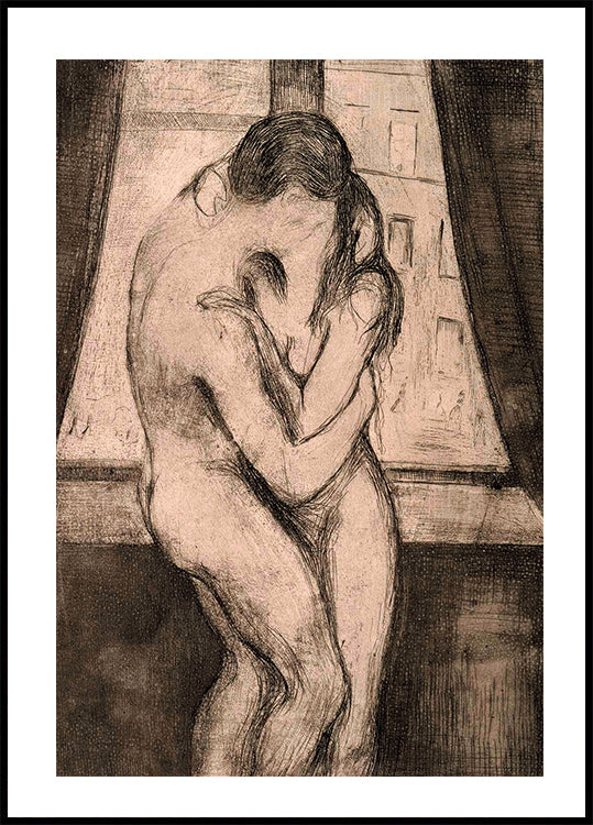 The Kiss By Edvard Munch Plakat