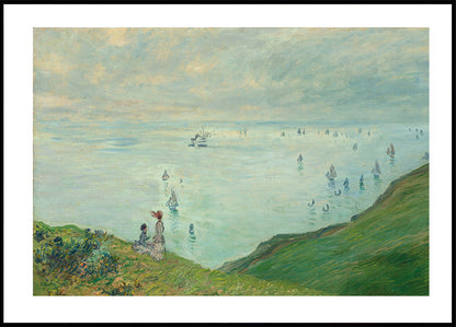 Cliffs at Pourville By Claude Monet Plakat