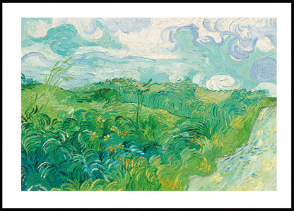 Green Wheat Fields Auvers By Vincent van Gogh Plakat