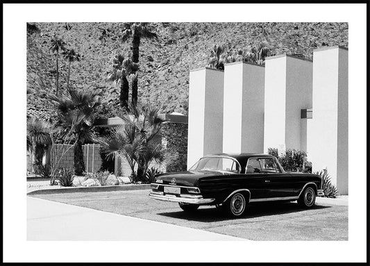 Old  Car in Palm Springs Plakat