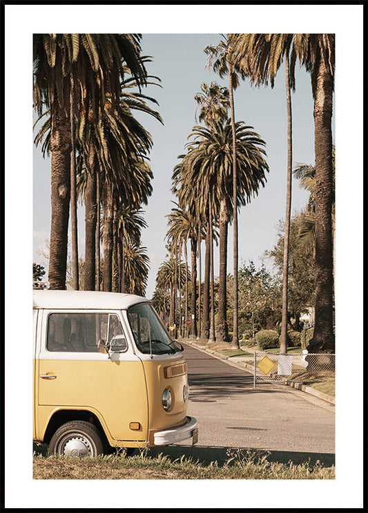 Van on the Streets of California Plakat