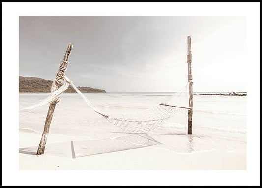 Tropical Beach Hammock Plakat