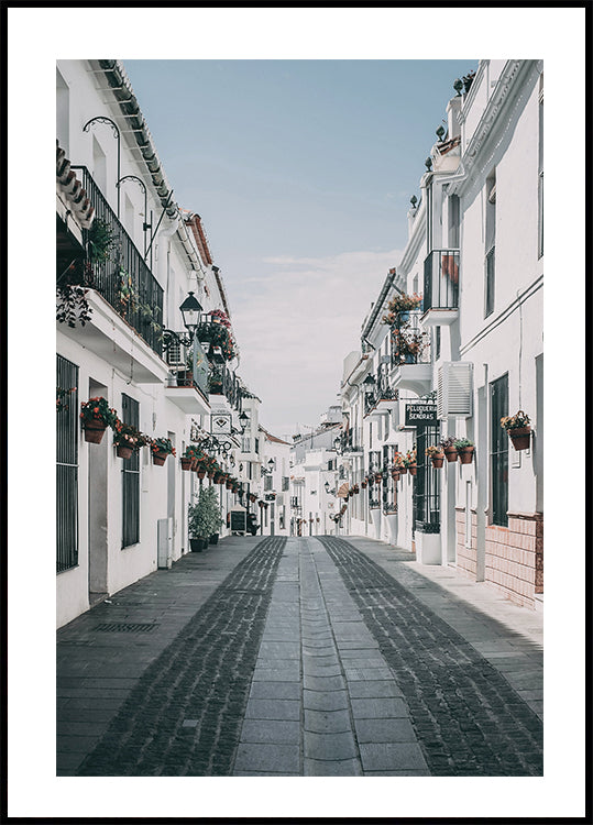 Spanish Streets of Mijas Plakat