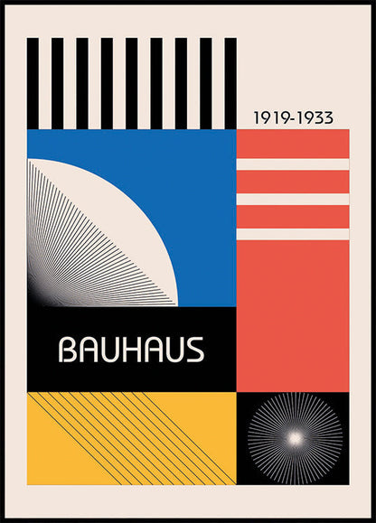 Fargerik Bauhaus Plakat