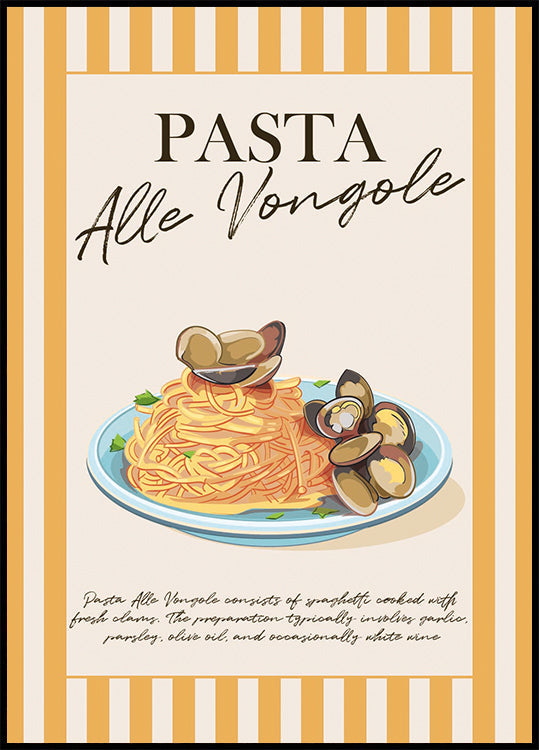 Pasta Alle Vongole Plakat