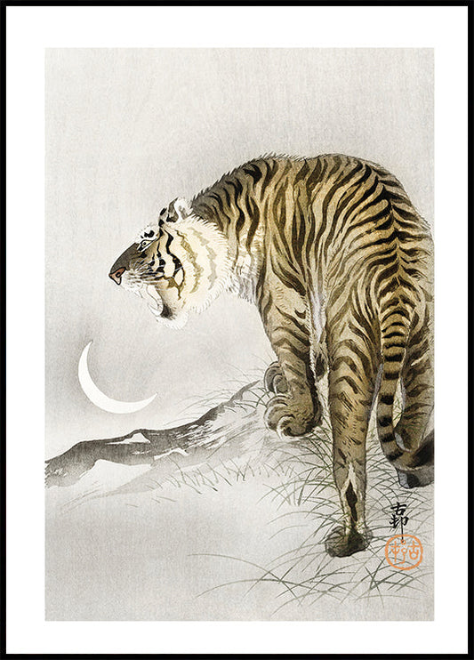 Roaring Tiger By Ohara Koson Plakat