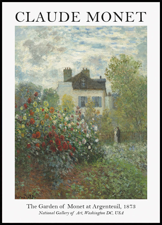 Monet Garden In Argenteuil Plakat