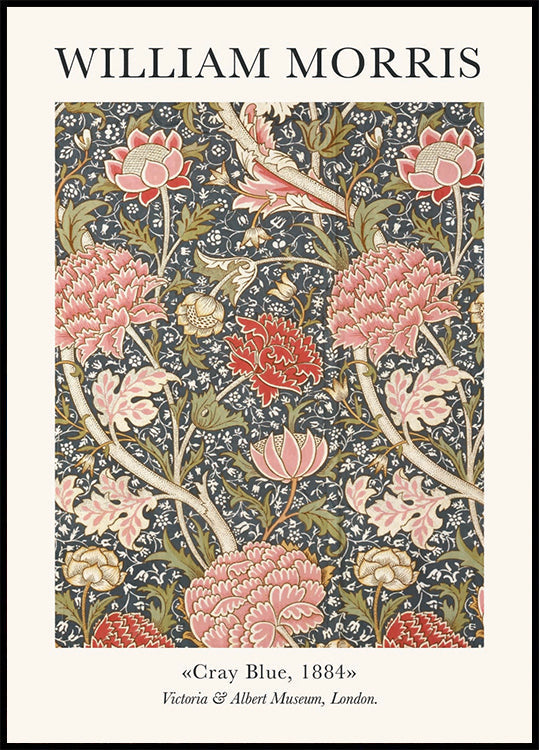 William Morris Cray Blue Plakat