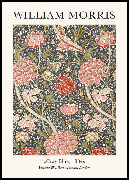 William Morris Cray Blue Plakat