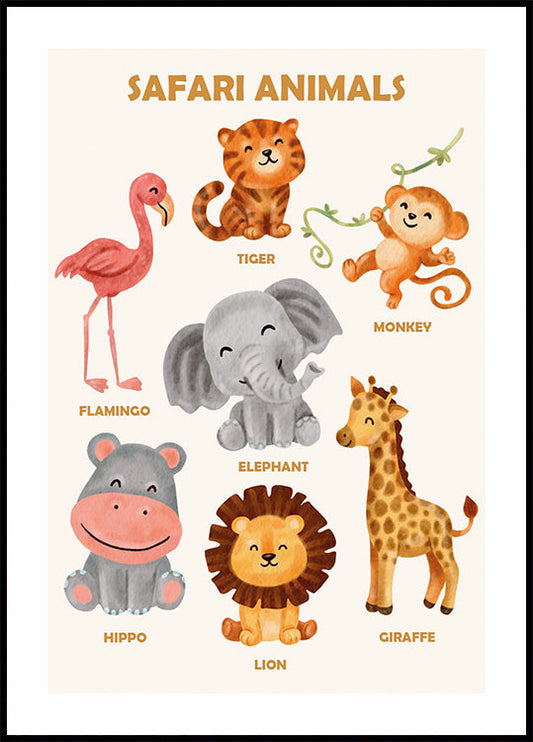 Safari Animals Plakat