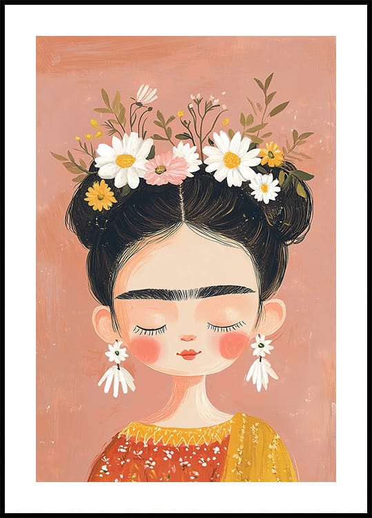 Frida Kahlo Artistic Painting Plakat