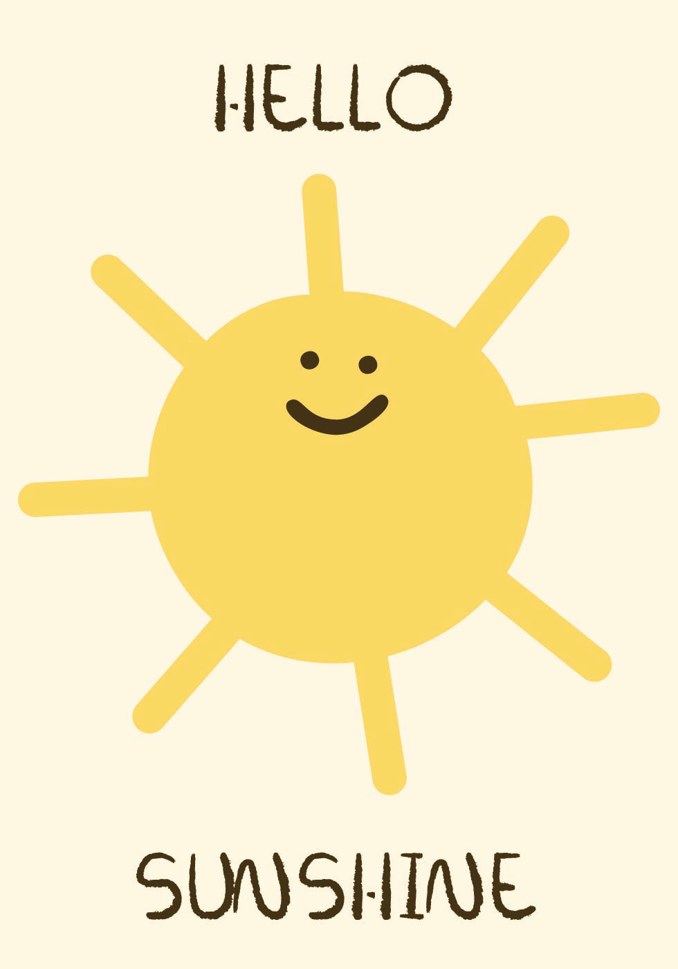 Hello Sunshine Plakat