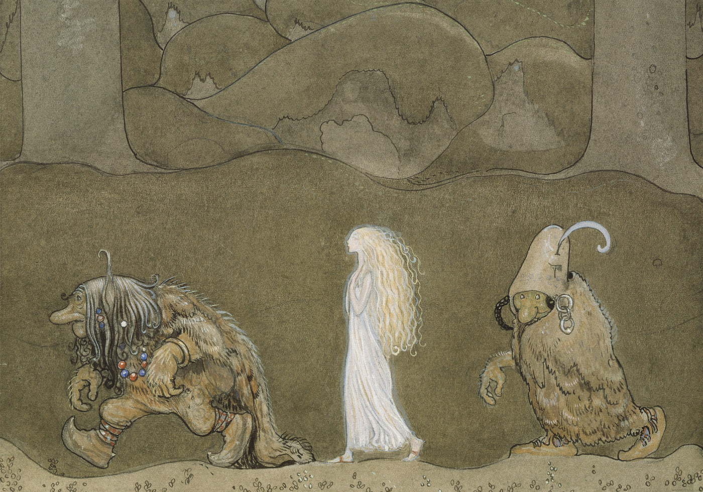 John Bauer The Princess And The Troll Plakat