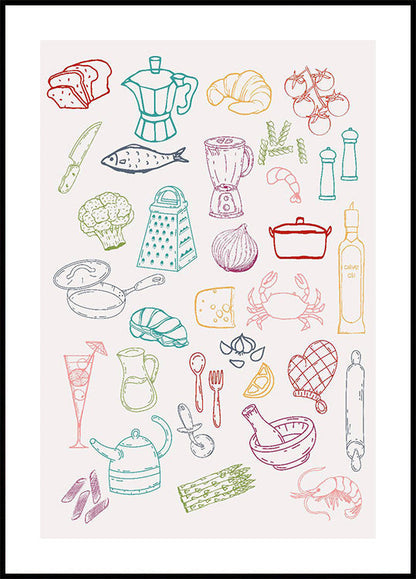 Kitchen Ingredient Plakat