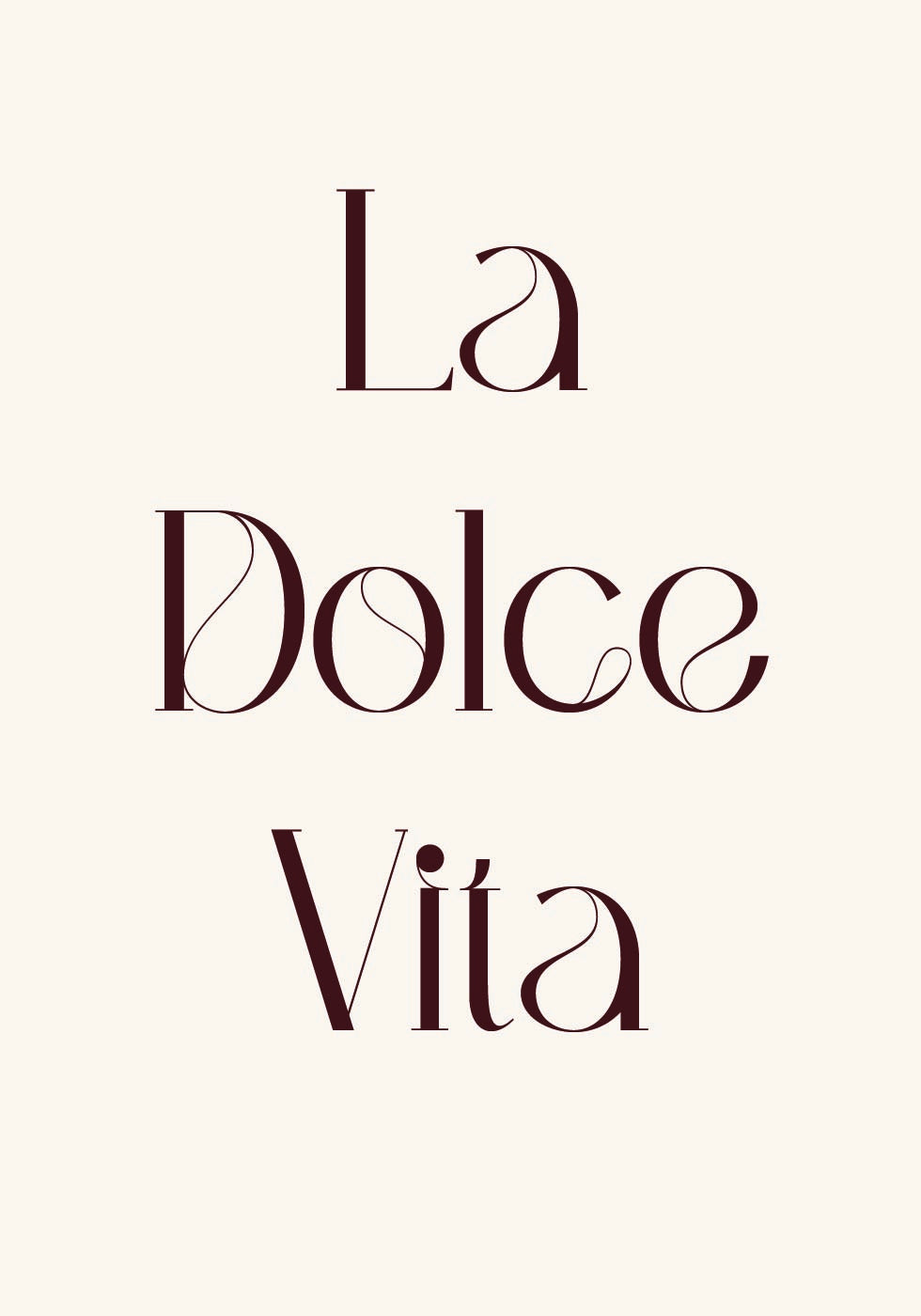 La Dolce Vita Plakat - Posterbox.no