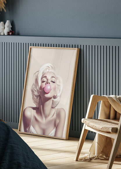 Marilyn Monroe Bubble Gum Plakat