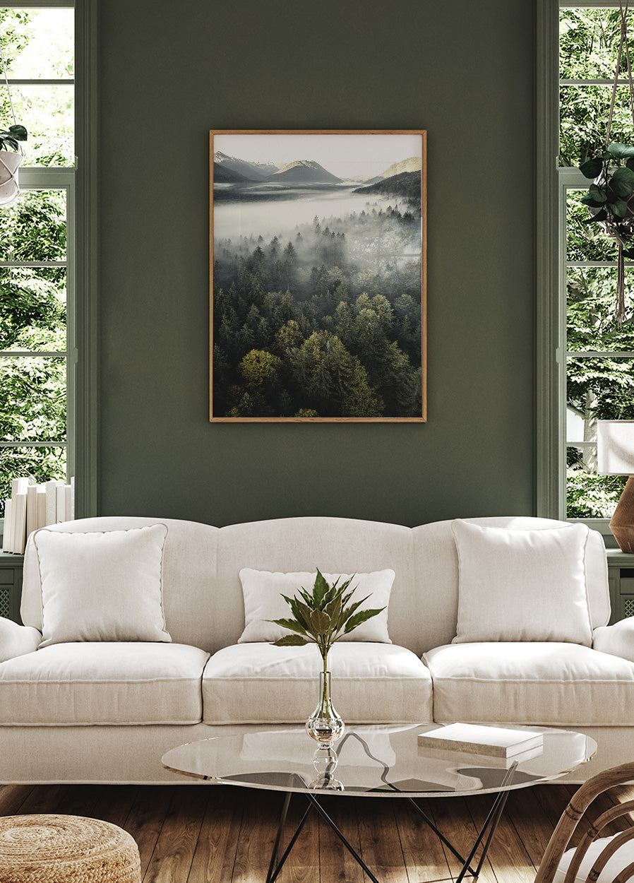 Misty Mountain Forest Plakat