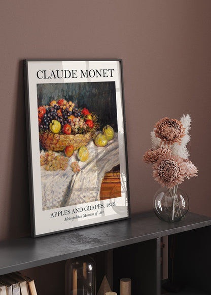 Monet Apples And Grapes Plakat