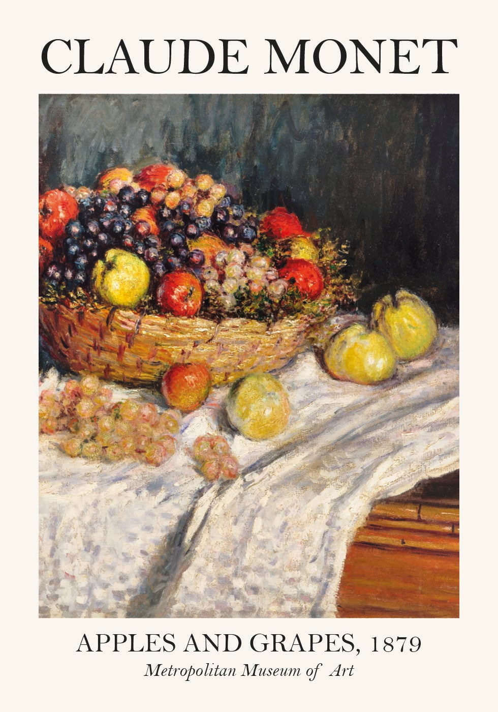 Monet Apples And Grapes Plakat