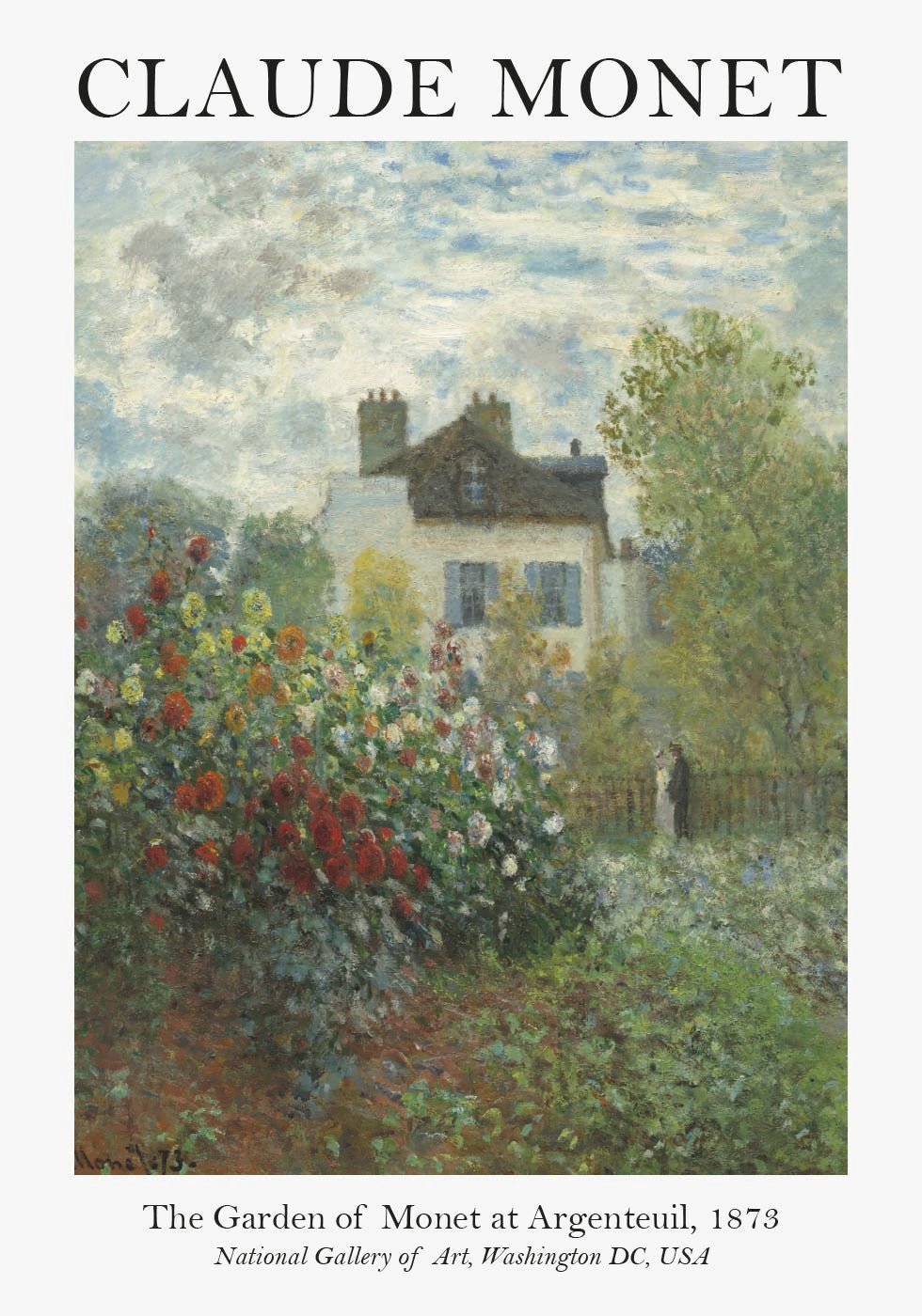 Monet Garden In Argenteuil Plakat